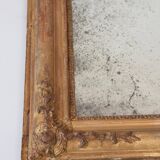 Ancien miroir en bois doré 19ème