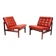 Two Danish Rosewood Lounge Chairs by Ole Knudsen For France & Son