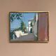 Original Swedish Oil on Canvas – “Town” by Mats Rydstern – Signed – Vintage & Framed – 37 × 49 cm (14.6" × 19.3")