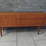 Small vintage Scandinavian teak sideboard