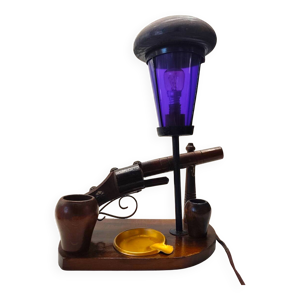 Lampe de table vintage Aldo Tura des années 1960 - Non signée