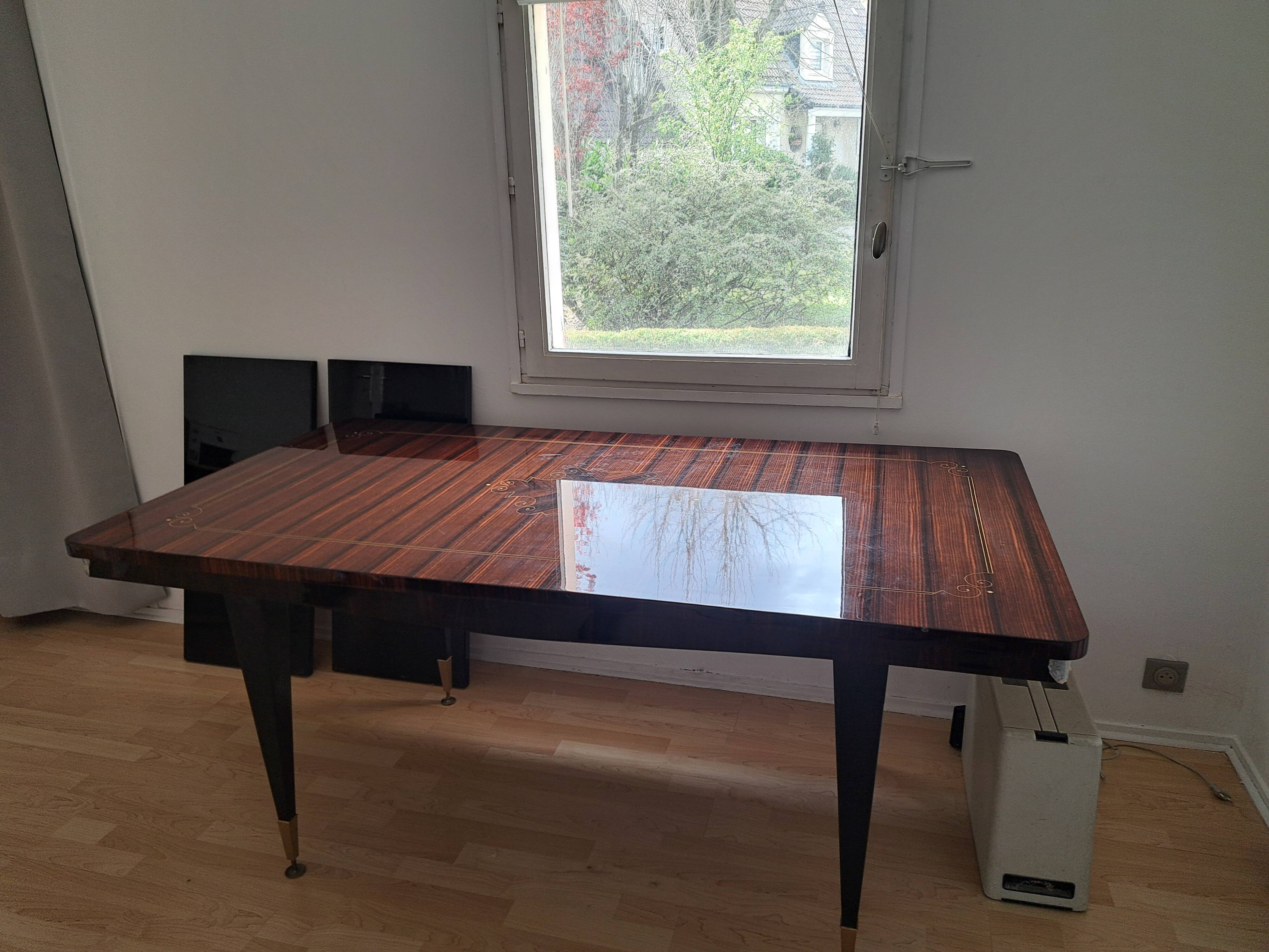 rosewood veneered table from the 1960s