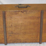 Old wooden suitcase