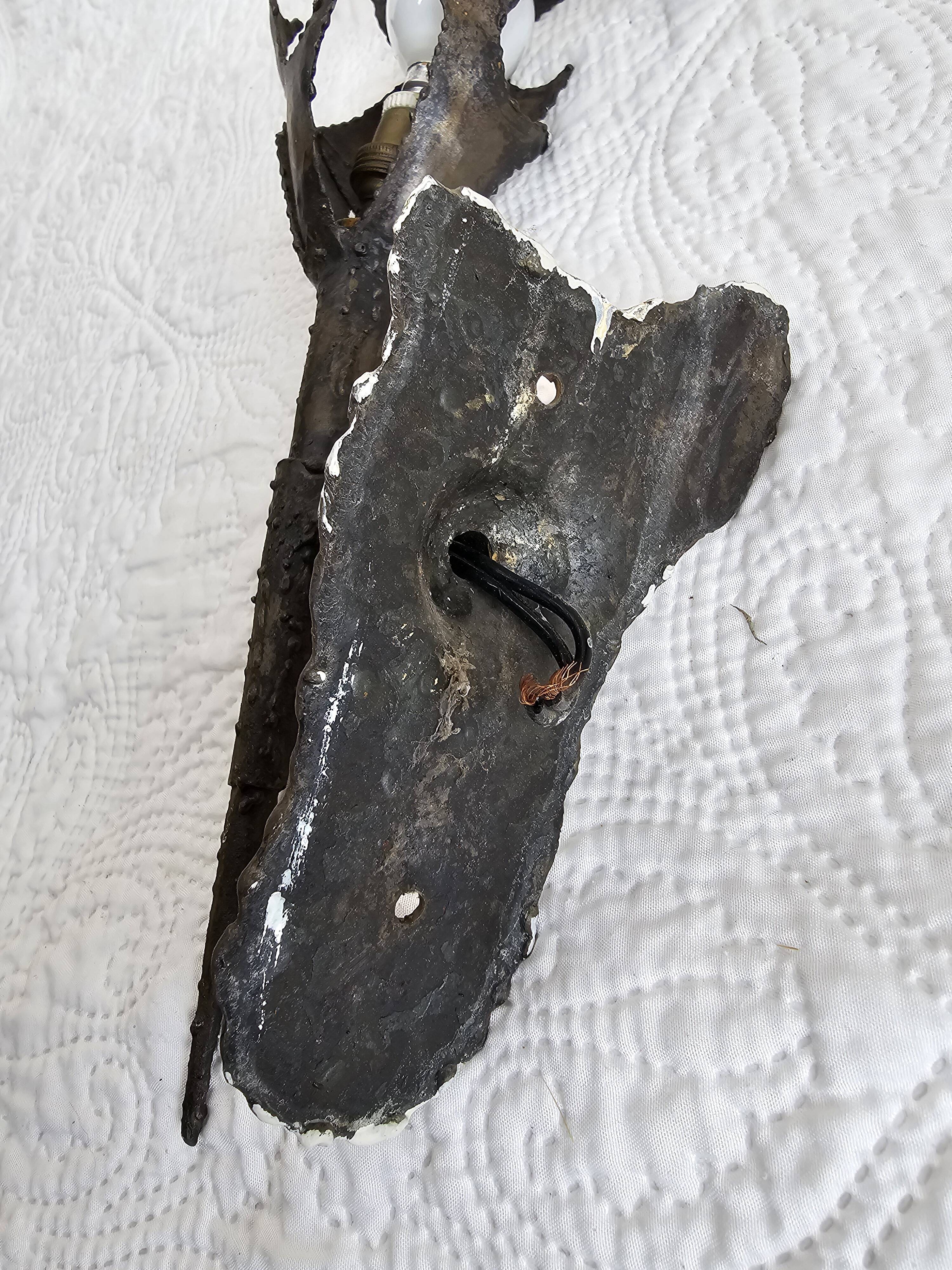 “flame” wall lamp andré lavrat