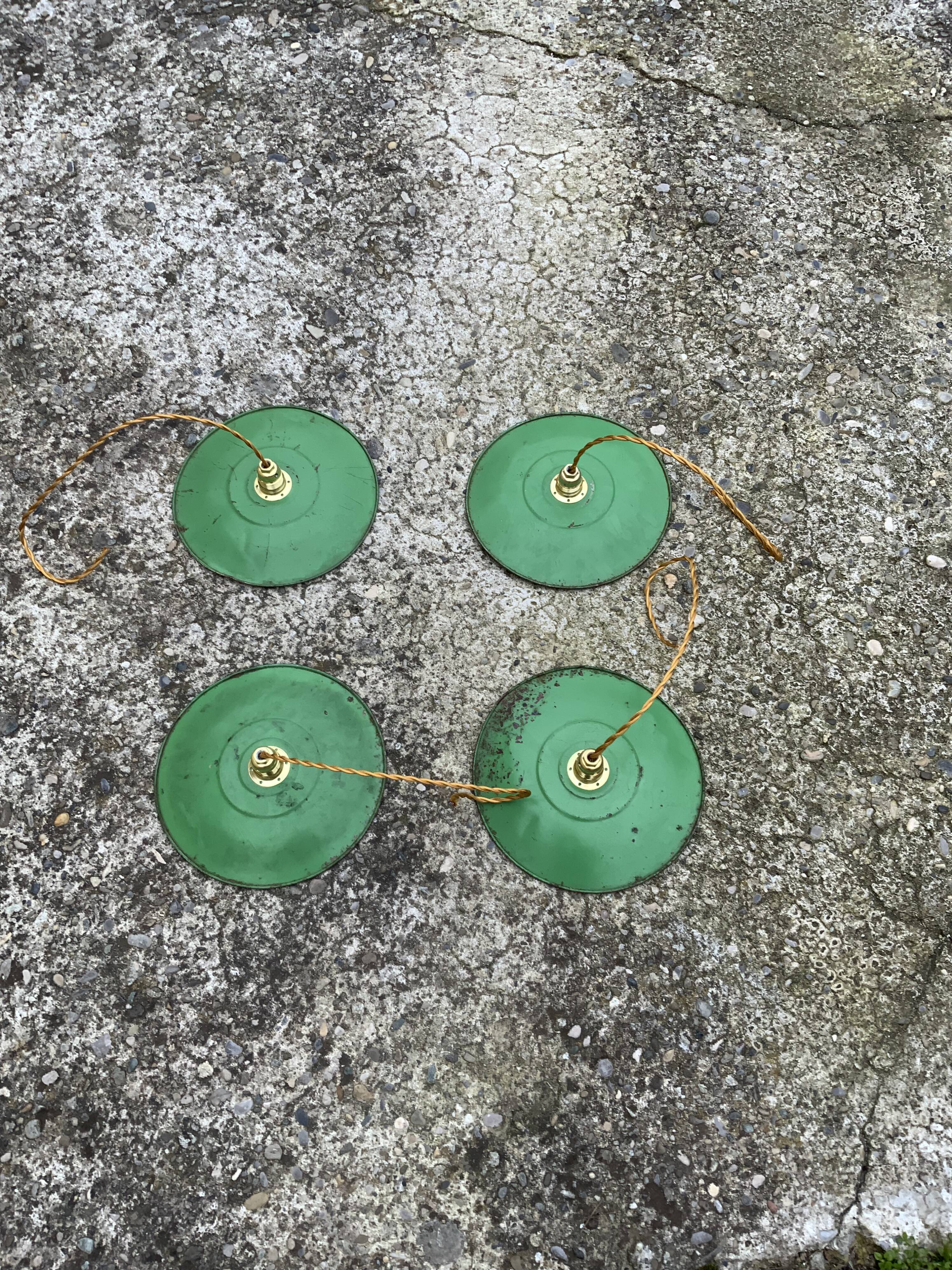 Green and white vintage suspensions quartet farm style indus vintage