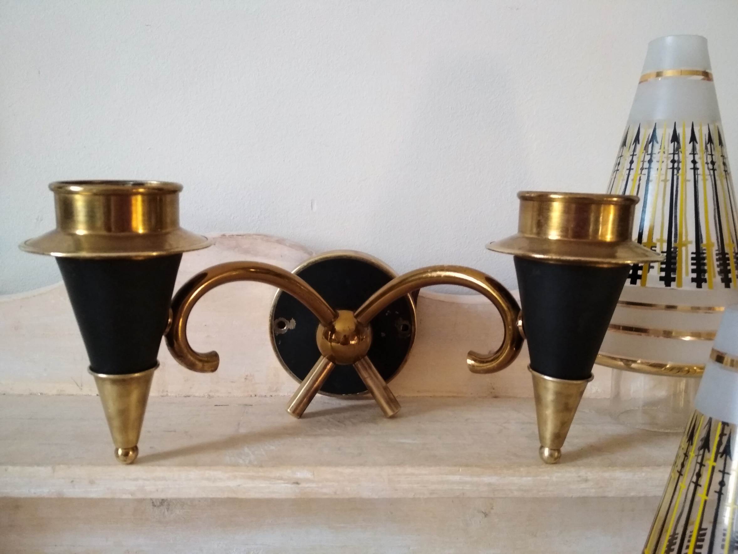 Vintage wall lamp from the 50s