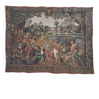 Vintage Tapestry Aubusson Style Made in France with Label