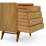 Vintage dresser 1950 solid wood compass feet