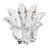 Vintage Royal Crystal Rock Laurus Votive Candle Holder / Italy / 1990s