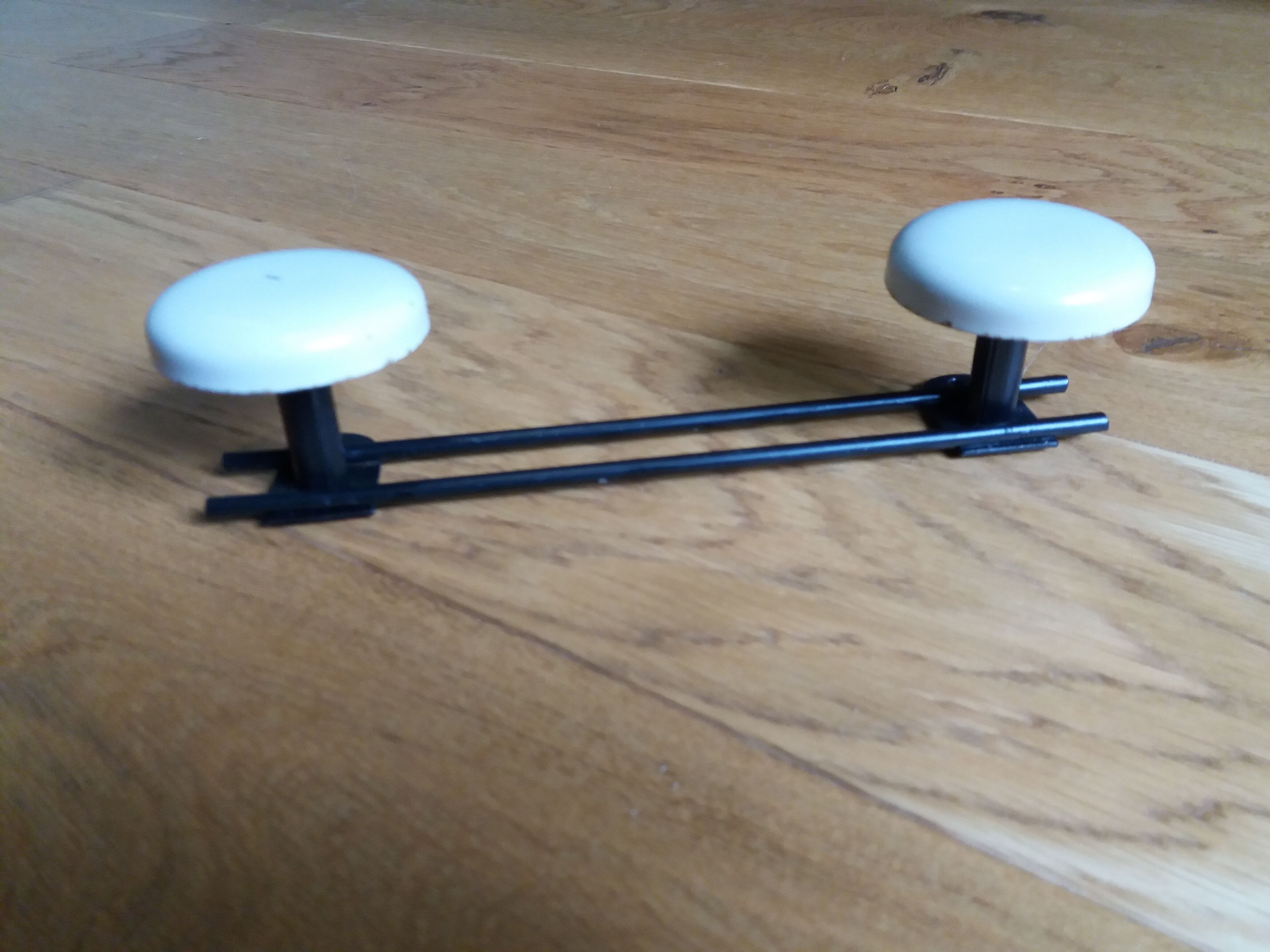 Wall coat rack 2 hooks