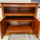 Small sideboard, TV unit, hifi in solid wood, walnut, Louis Philippe style