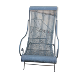Relaxed wrought iron chair