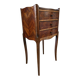 Antique marquetry bedside table – Louis XV style – 3 drawers