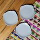 Lot de 3 assiettes à dessert MDL Hamage