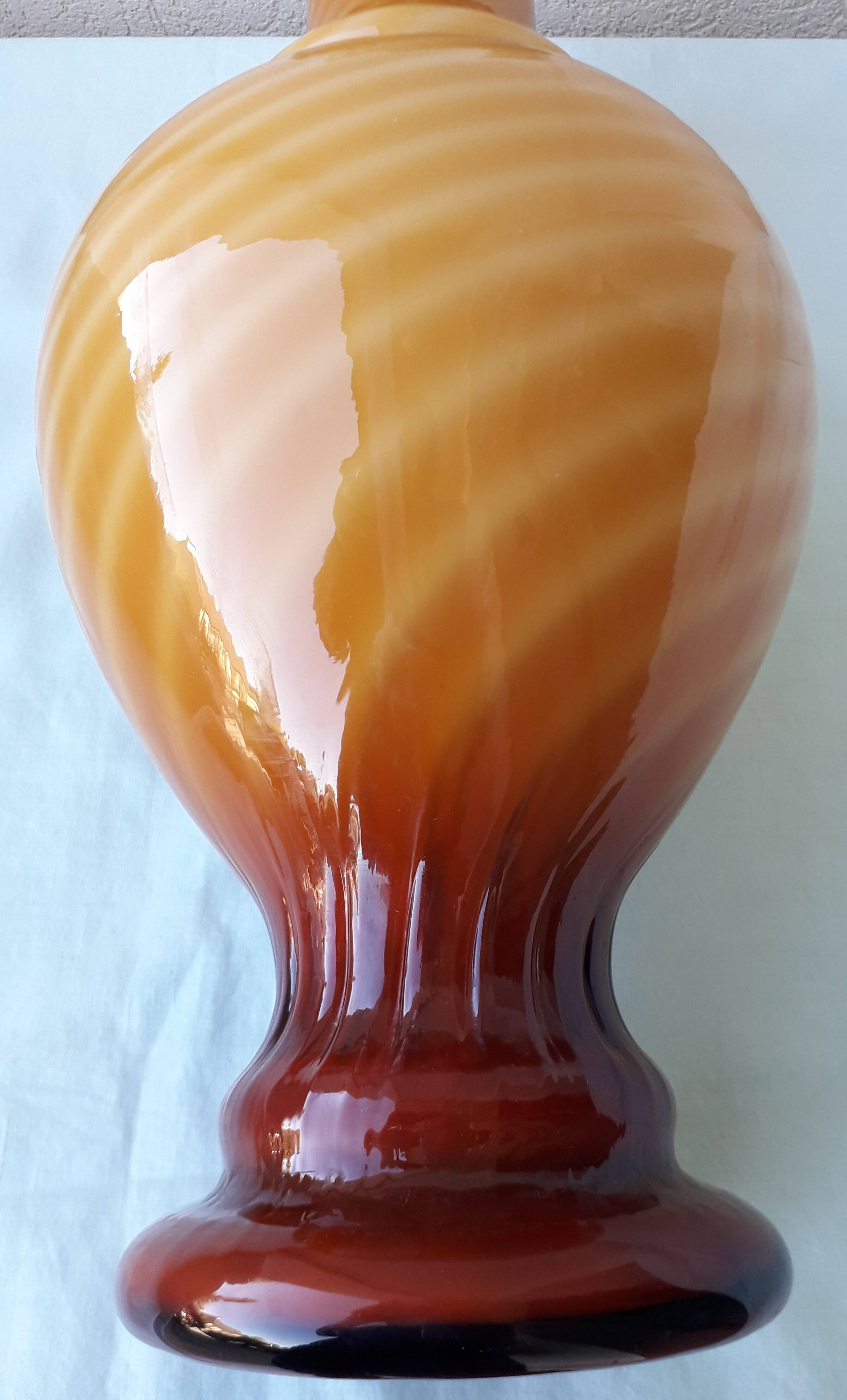 Opaline glass vase