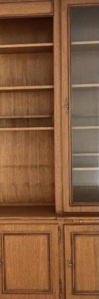 Large wooden library, large dressing room