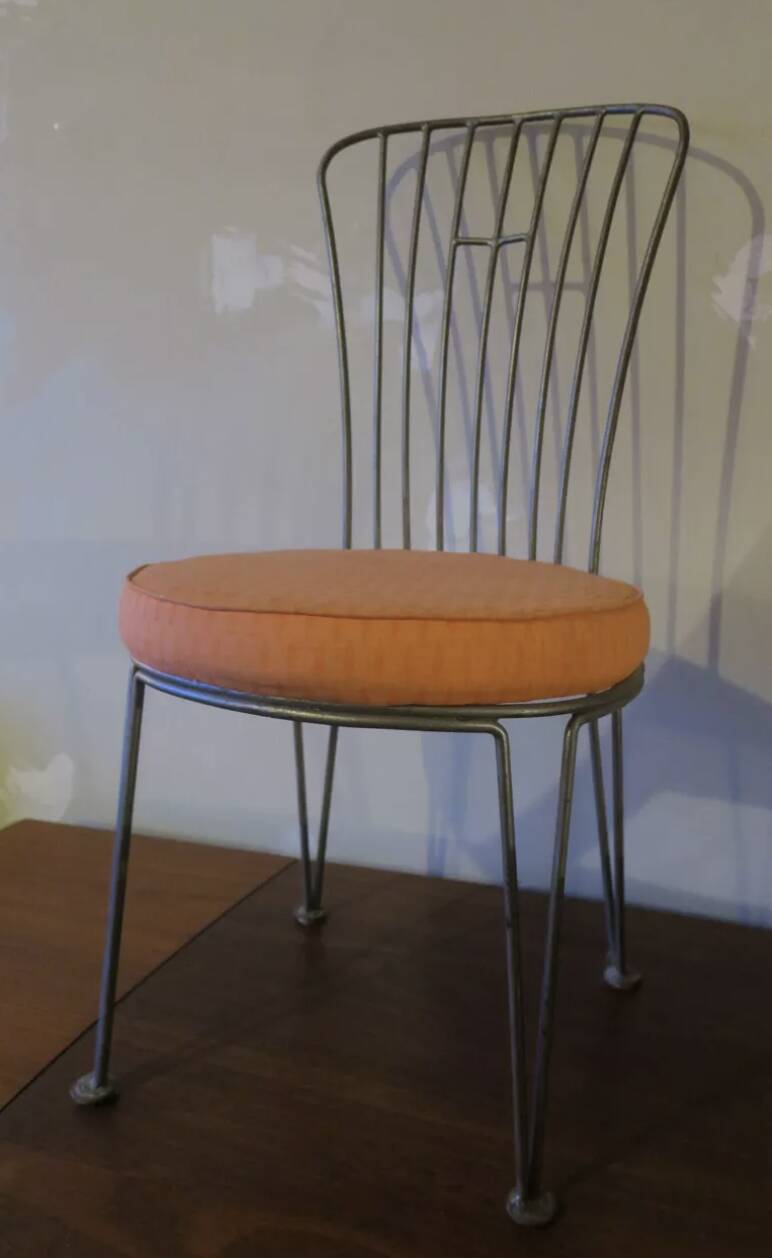 Chaise de jardin en fonte du début du 20e siècle
