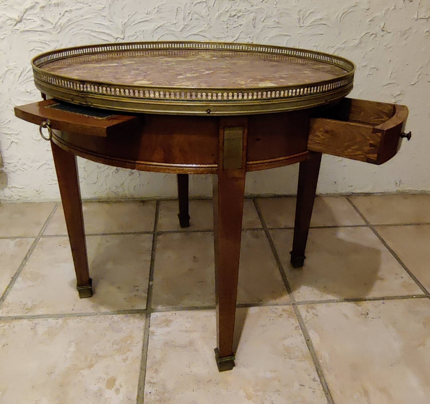 Antique bouillotte table