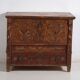 Polychrome pine wedding chest – Central Europe, 1889