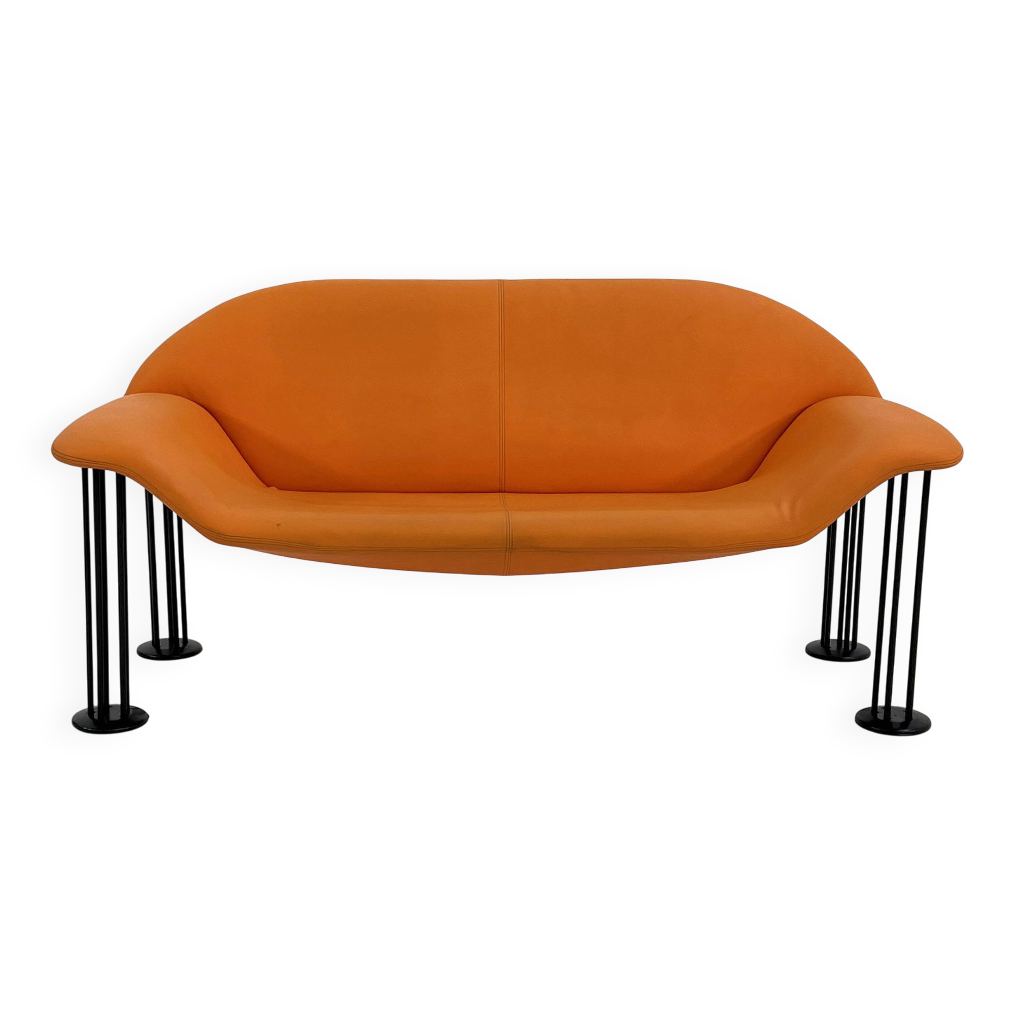 Postmodern 2-seater sofa by Burkhard Vogtherr for Hain & Tohme, 1980