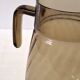 Very pretty black smoked glass pitcher from Lever in very good condition.