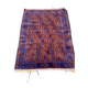 Persian wool rug in burgundy blue 130x85