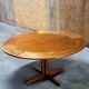 Dyrlund Flip Flap Lotus dining table in teak Denmark 1960