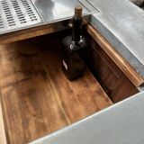 Solid oak bar counter