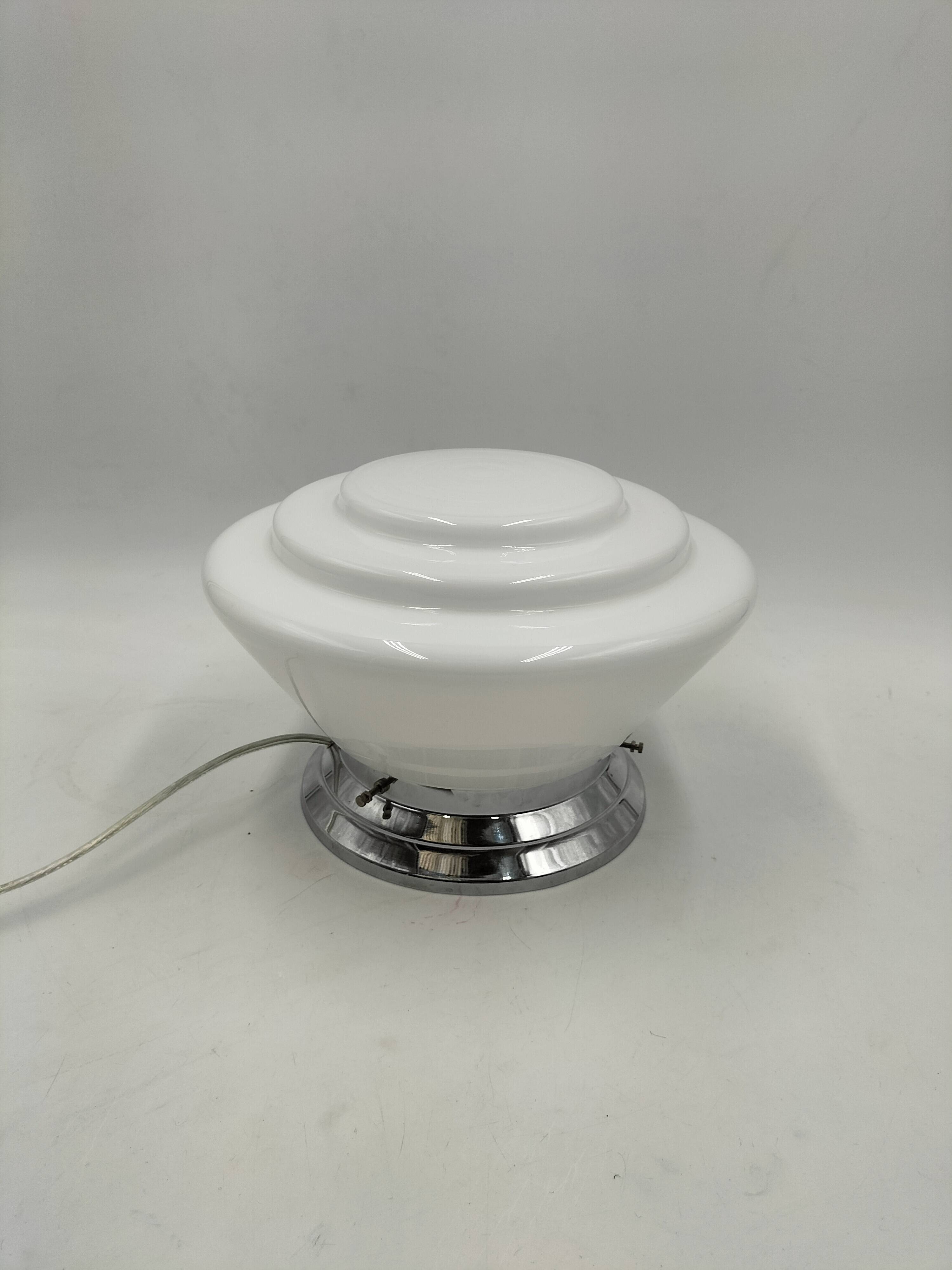 Art Deco Opaline Lamp