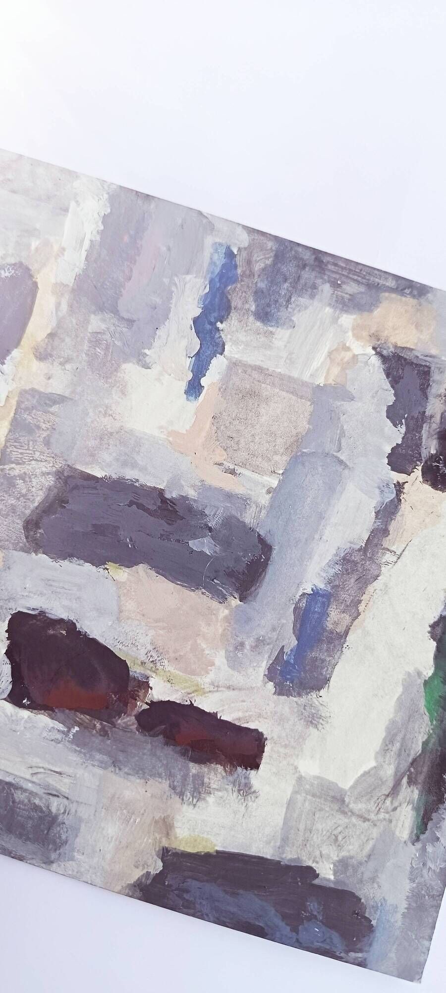 Original abstract painting – mineral composition – Nicolas de Stael