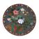 Antique copper plate with cloisonné decorations, Japan, Meiji period