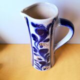 Betschdorf Alsace stoneware pitcher, 1960