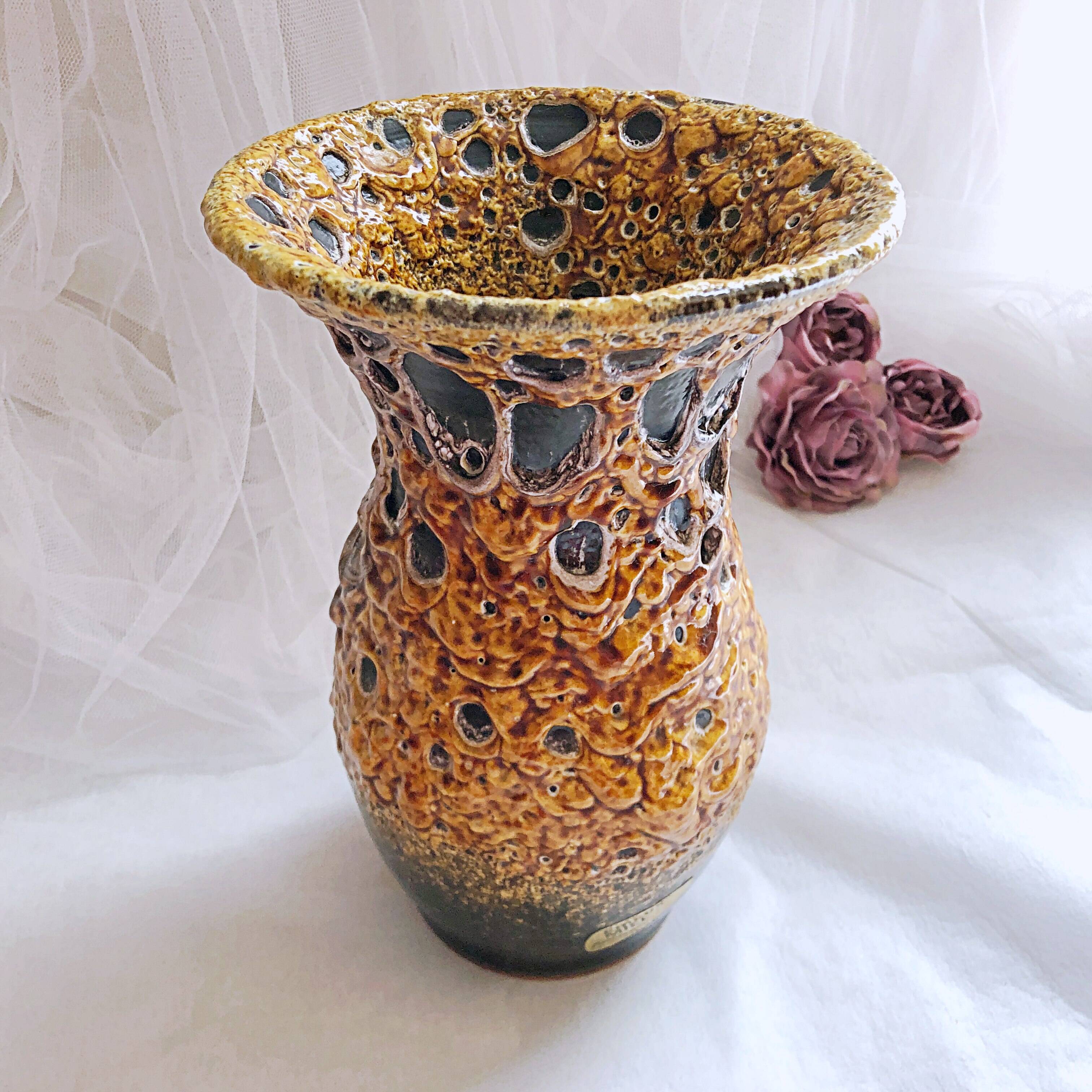 Handmade Emeaux Honey Tupilier Vase 22 cm
