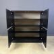 Black brutalist bar cabinet, 1970s