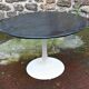 Table basse ronde a pied tulipe des années 70
