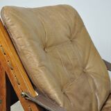 BRUKSBO / vintage Hunter safari easy chairs (2) / Torbjørn Afdal / Norway 1960s
