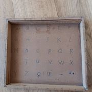 Cubes alphabétiques instructifs, début 20ème siècle