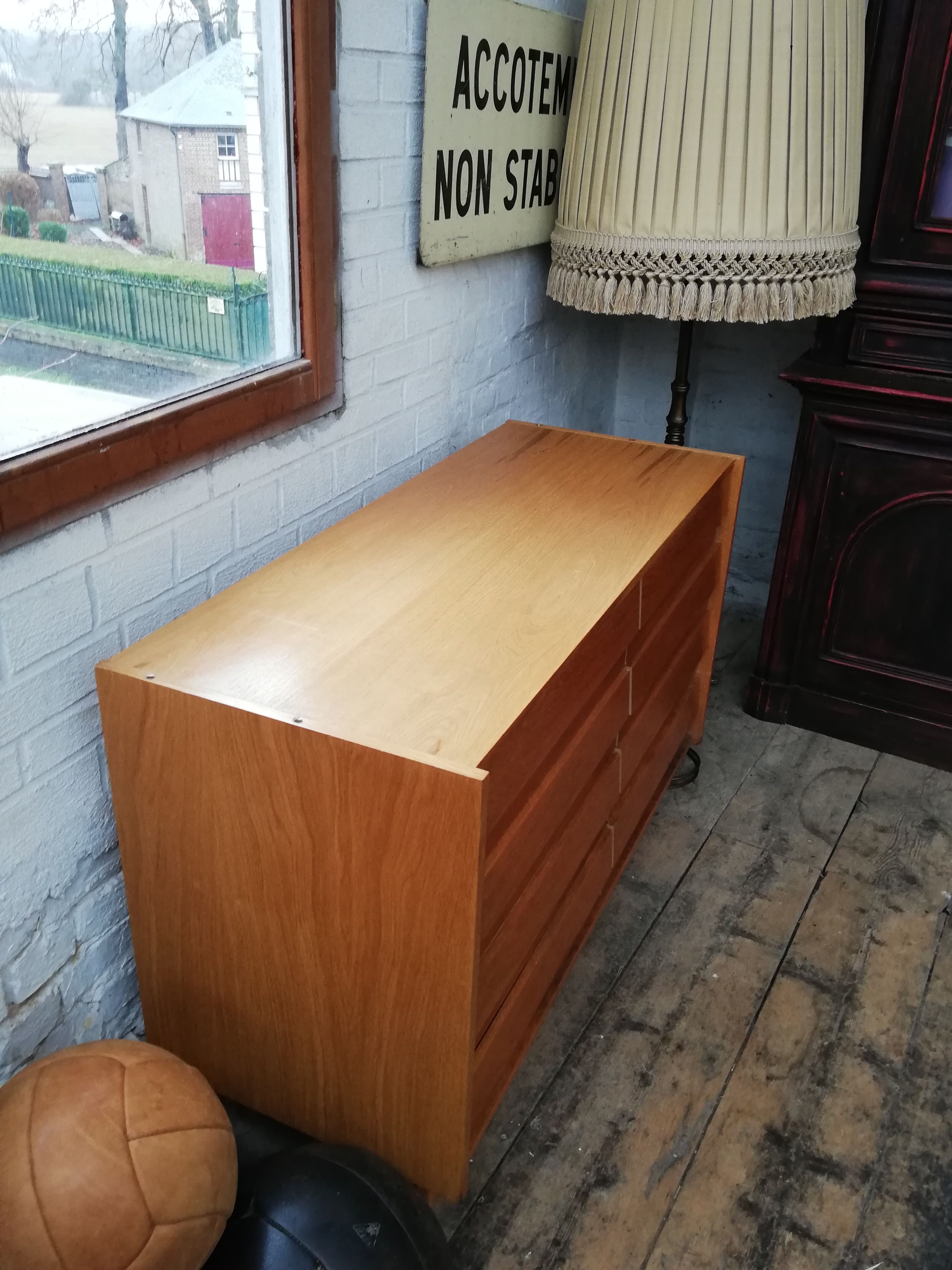 Commode, Tchèque vintage, Jiroutek, U453, 1960 style art déco