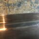 Silver metal service tray 80s