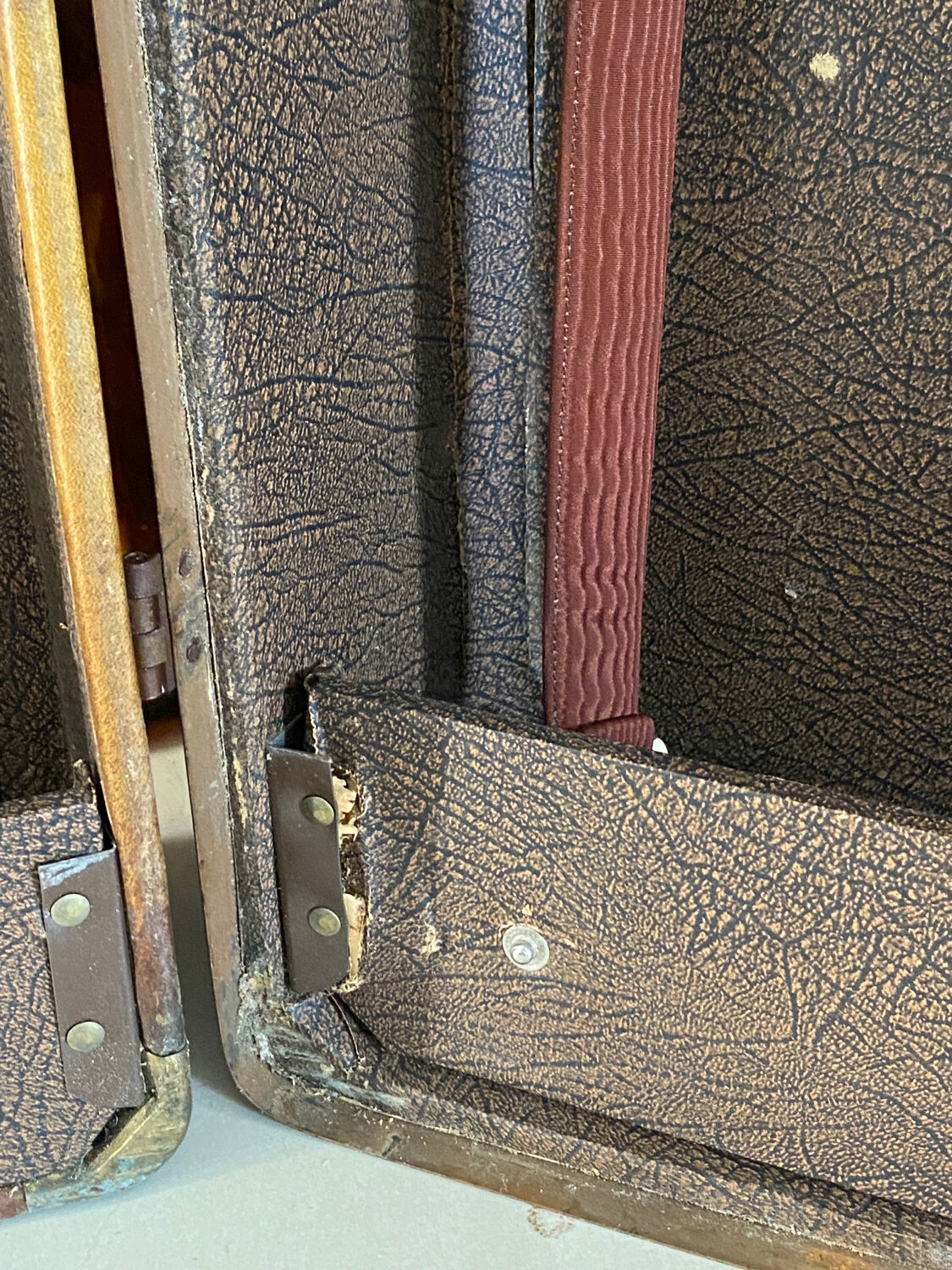 Old vintage cabin trunk