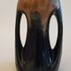 Denbac art deco enamelled ceramic sandstone vase