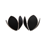 Black and gold wall lamps