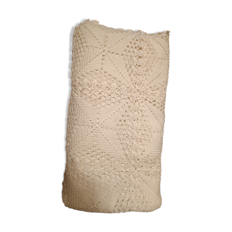 Handmade cotton crochet bedspread