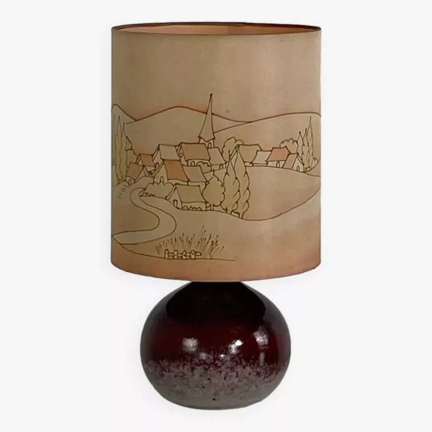 Lampe vintage en céramique