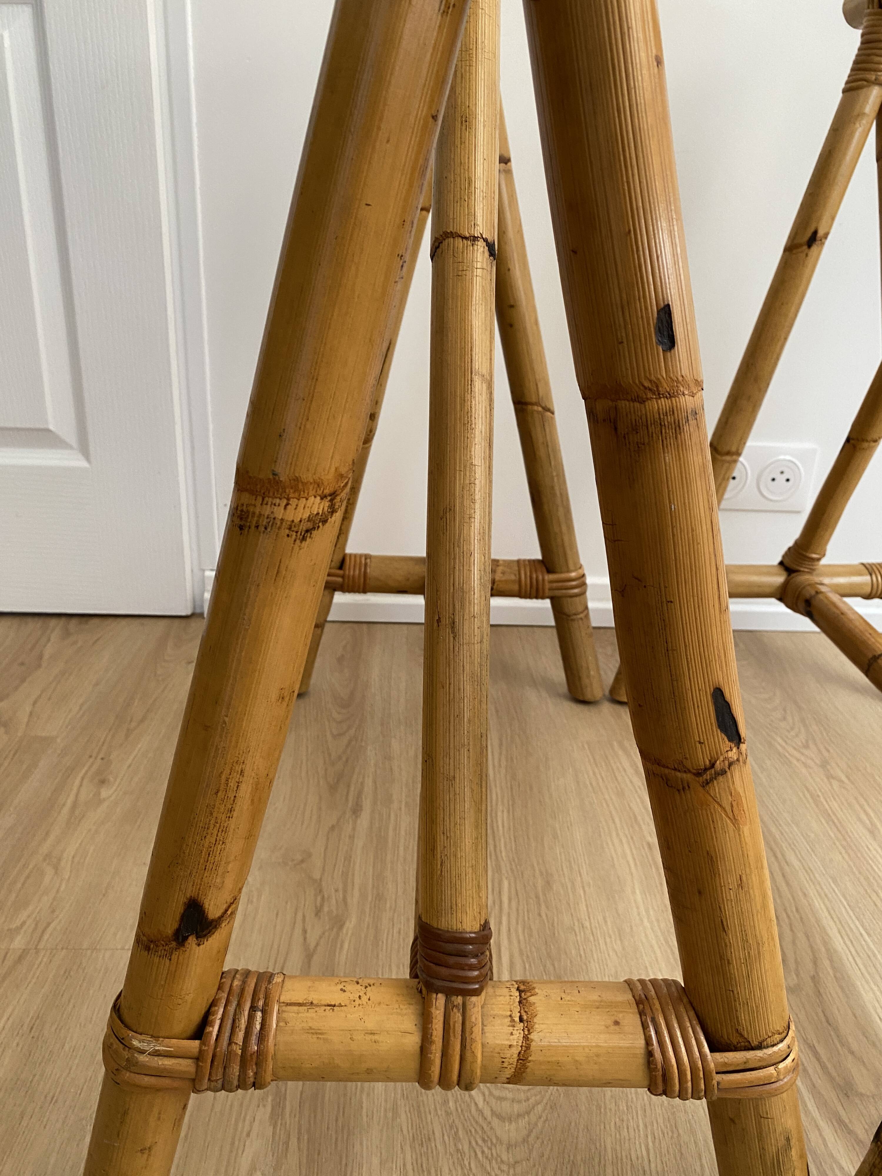 Vintage Bamboo trestles from the 60s/70s for desk, table, side table