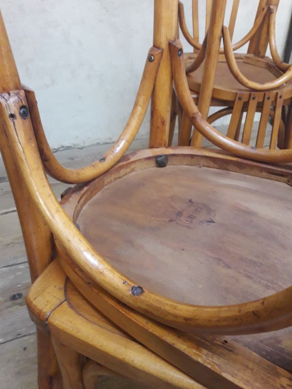 Series of 4 Luterma bistro chairs