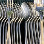 Christofle cutlery set model Boréal 24 pieces Silver-plated Metal Art D box
