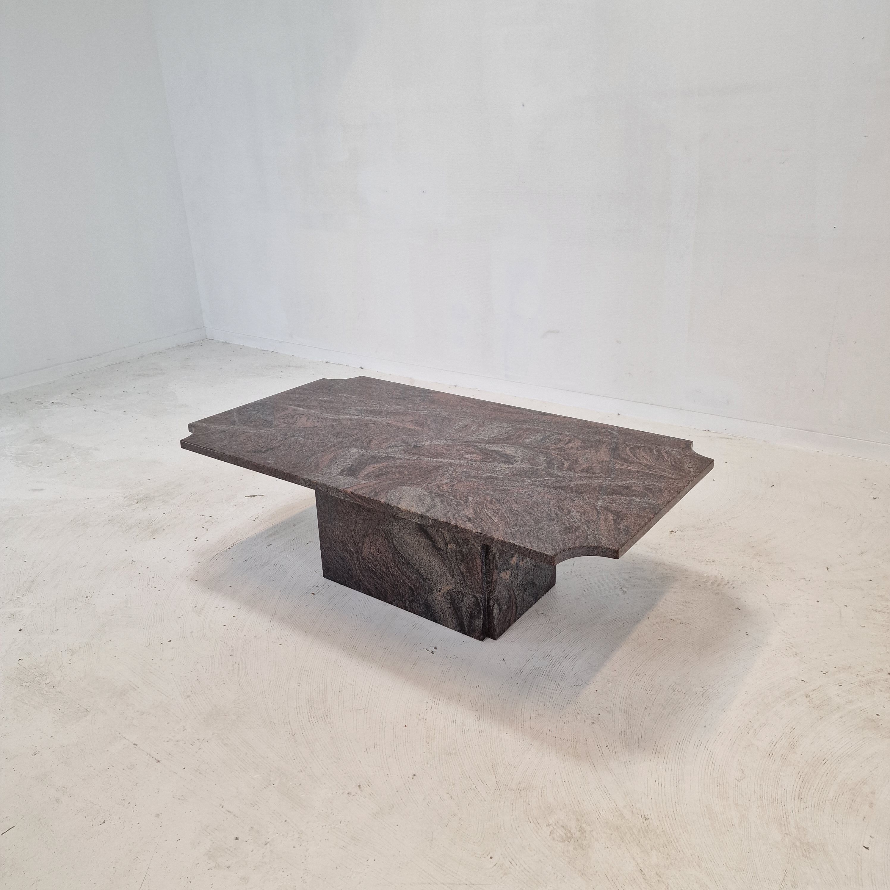 Granite coffee table, 1980s