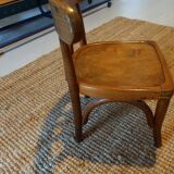 Chaise en bois enfant Baumann signé