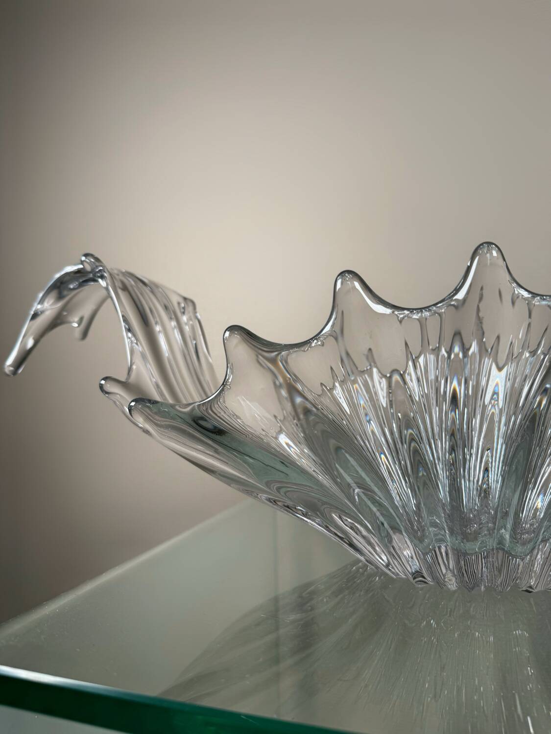Large crystal fruit bowl from the 60s